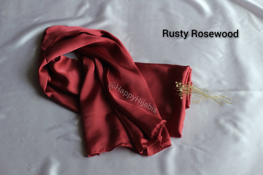 Solid Satan Silk- Rusty rosewood