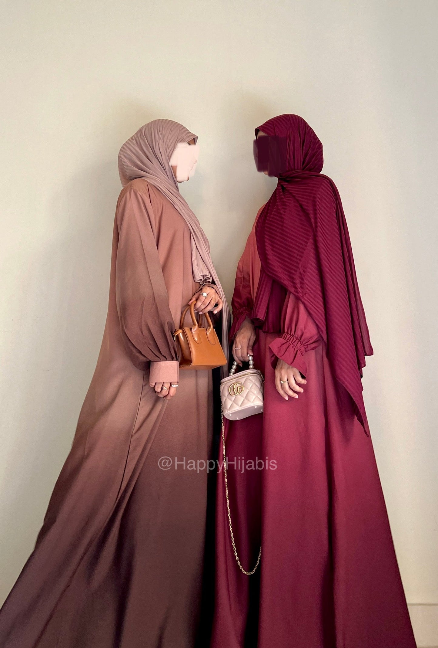 Luxury Ombre Abaya- Copper- Brown