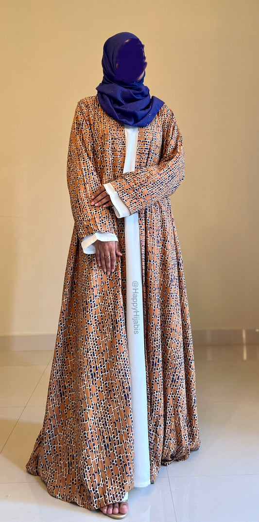 Abstract Splash- Kimono Abaya (Coat Only)