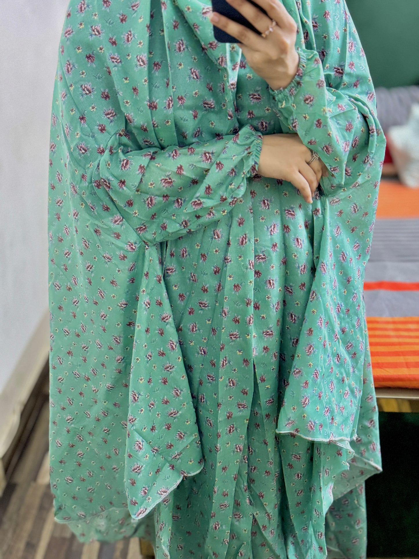 Prayer Gown- Blooming Green