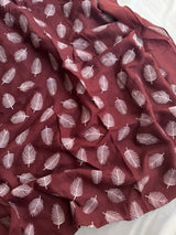 Block Print Feathers- Mahogany