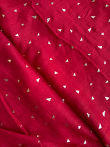 Pyramids Silver Foil Hijabs- Maroon