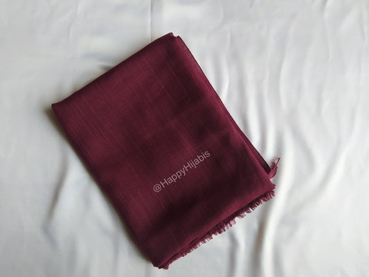 Turkish Lawn Hijabs- Large Size- Mulberry