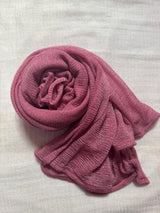 Moonlight Crumpled Jersey Hijabs- Turkish Rose