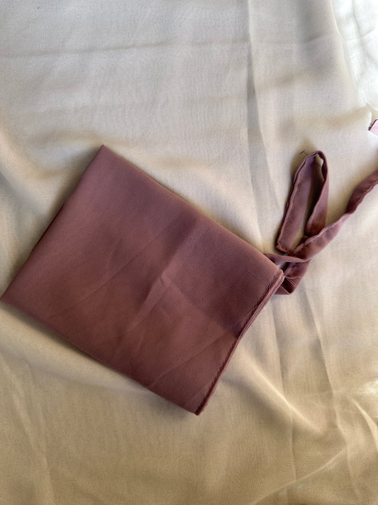 Tie Back Half Niqab- Pastel Purple