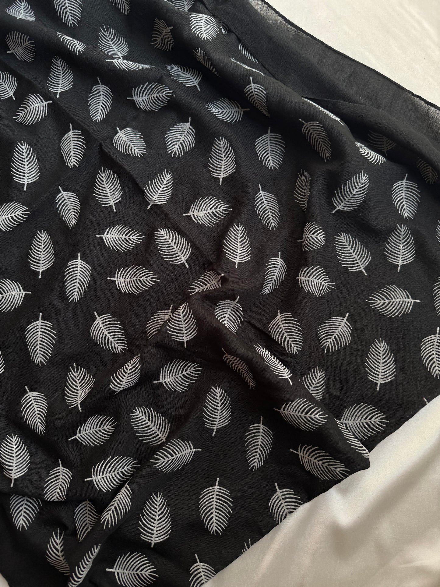 Block Print Feathers- Black