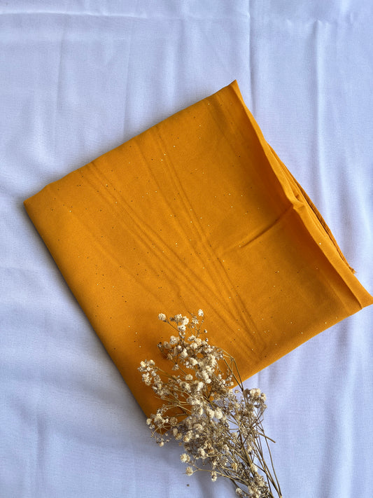 Sparkle Georgette- Yellow