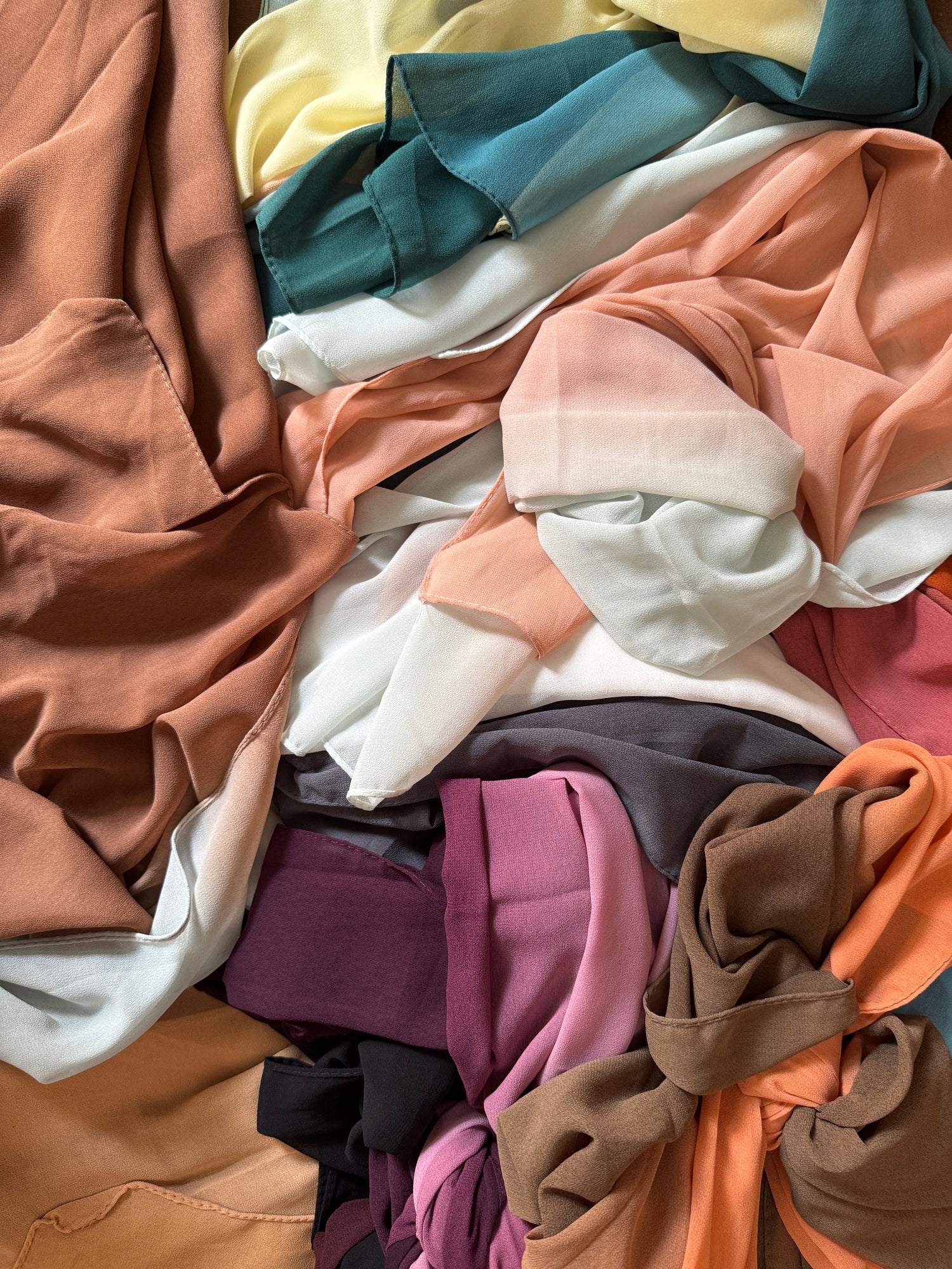 Ombre Georgette Hijabs