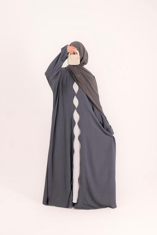 Wave Whisper Kimono- English Grey (Coat Only)