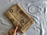 Fancy Floral Grids- Wood Brown