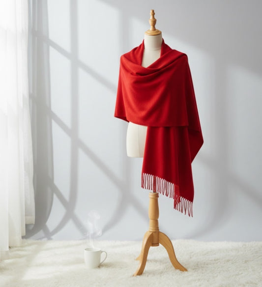 Cashmere Woollen Pashmina- Maroon