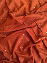 Patterned Dewdrops- Rust