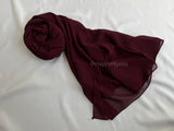 Georgette Grace- Maroonish Mulberry