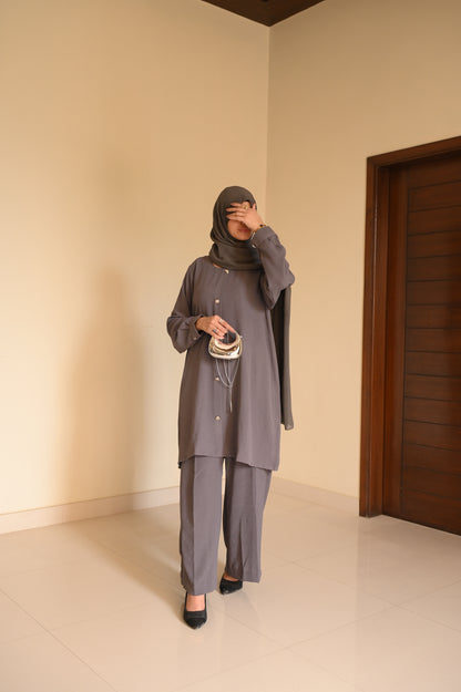 Modest Coord Set- English Grey