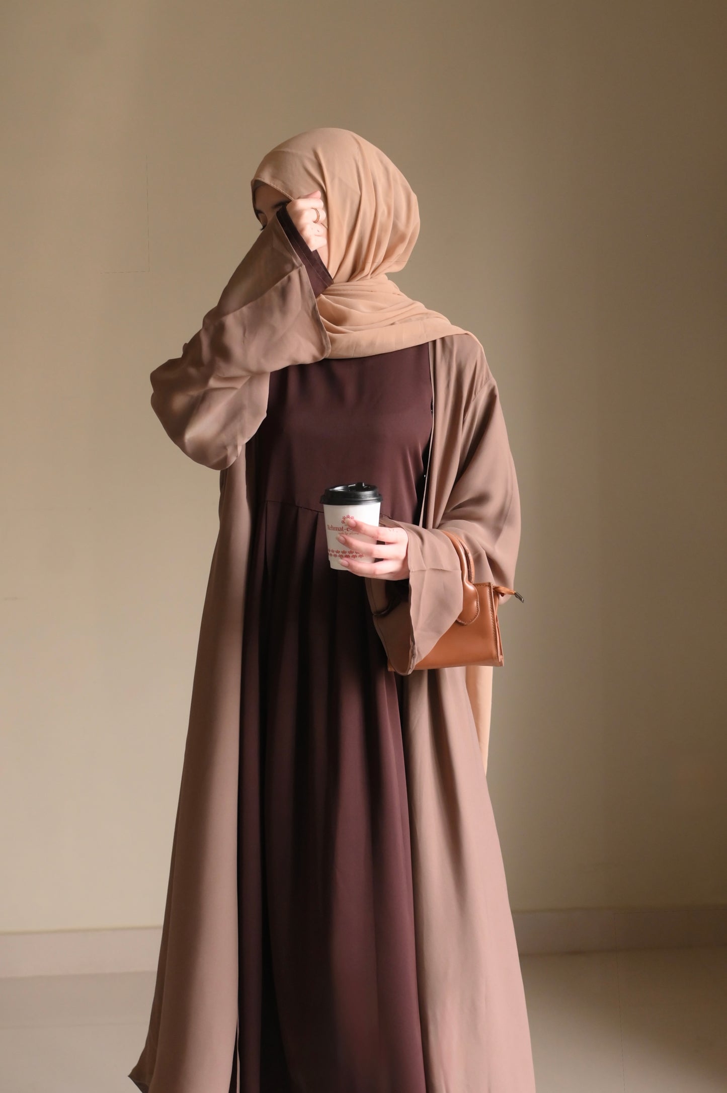 Velvety Brown- Dark Chocolate Maxi Abaya
