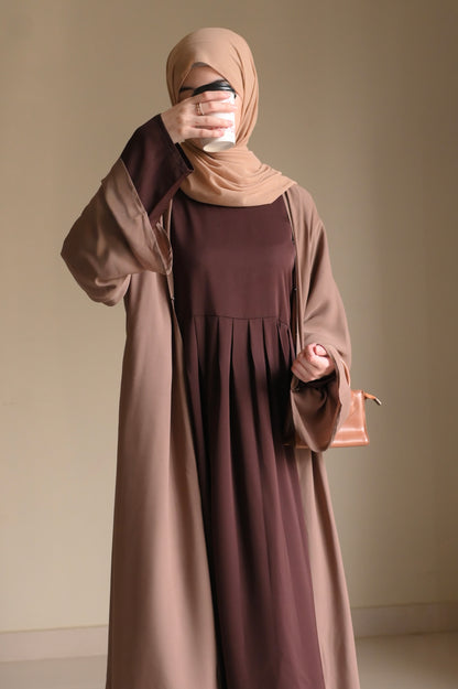 Velvety Brown- Dark Chocolate Maxi Abaya