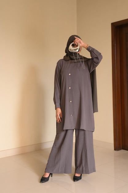 Modest Coord Set- English Grey