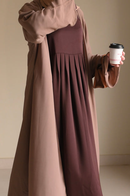 Velvety Brown- Dark Chocolate Maxi Abaya