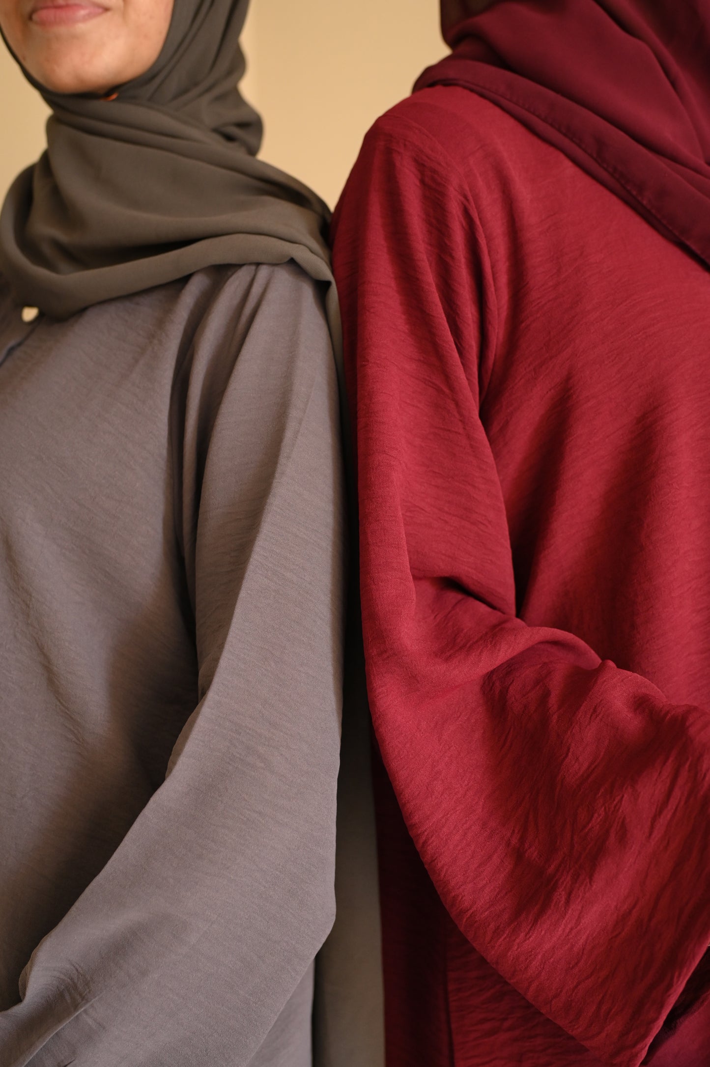 Button Down-Modest Coord Set- Maroon