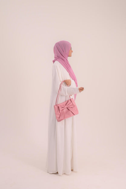 Raha- Bahrain Coat Abaya- Pearl White
