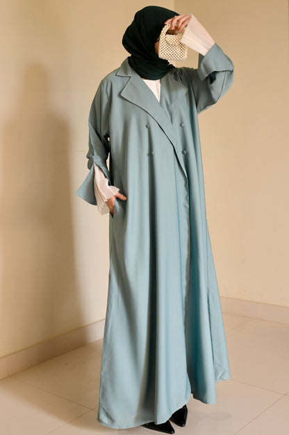 Sea Mist- Coat Style Abaya
