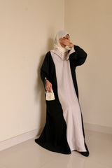 Monochrome Muse Abaya – Premium Nida