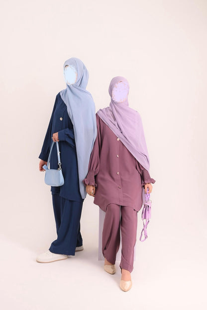 Modest Coord Set- Navy Blue