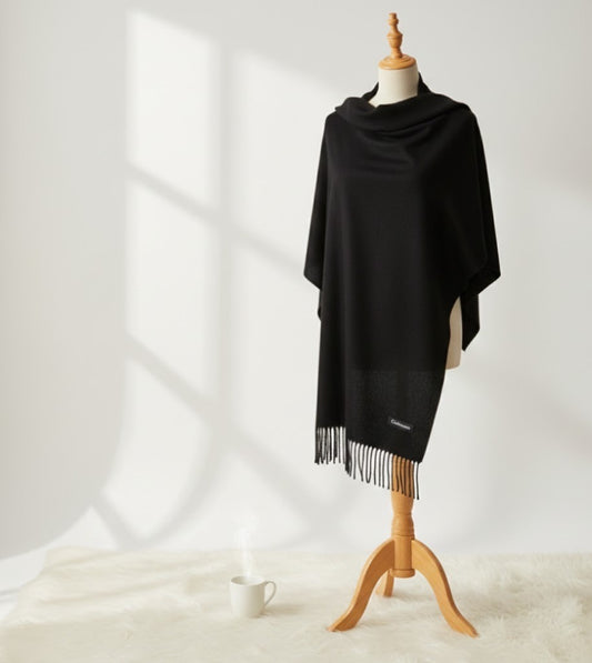 Cashmere Woollen Pashmina- Black