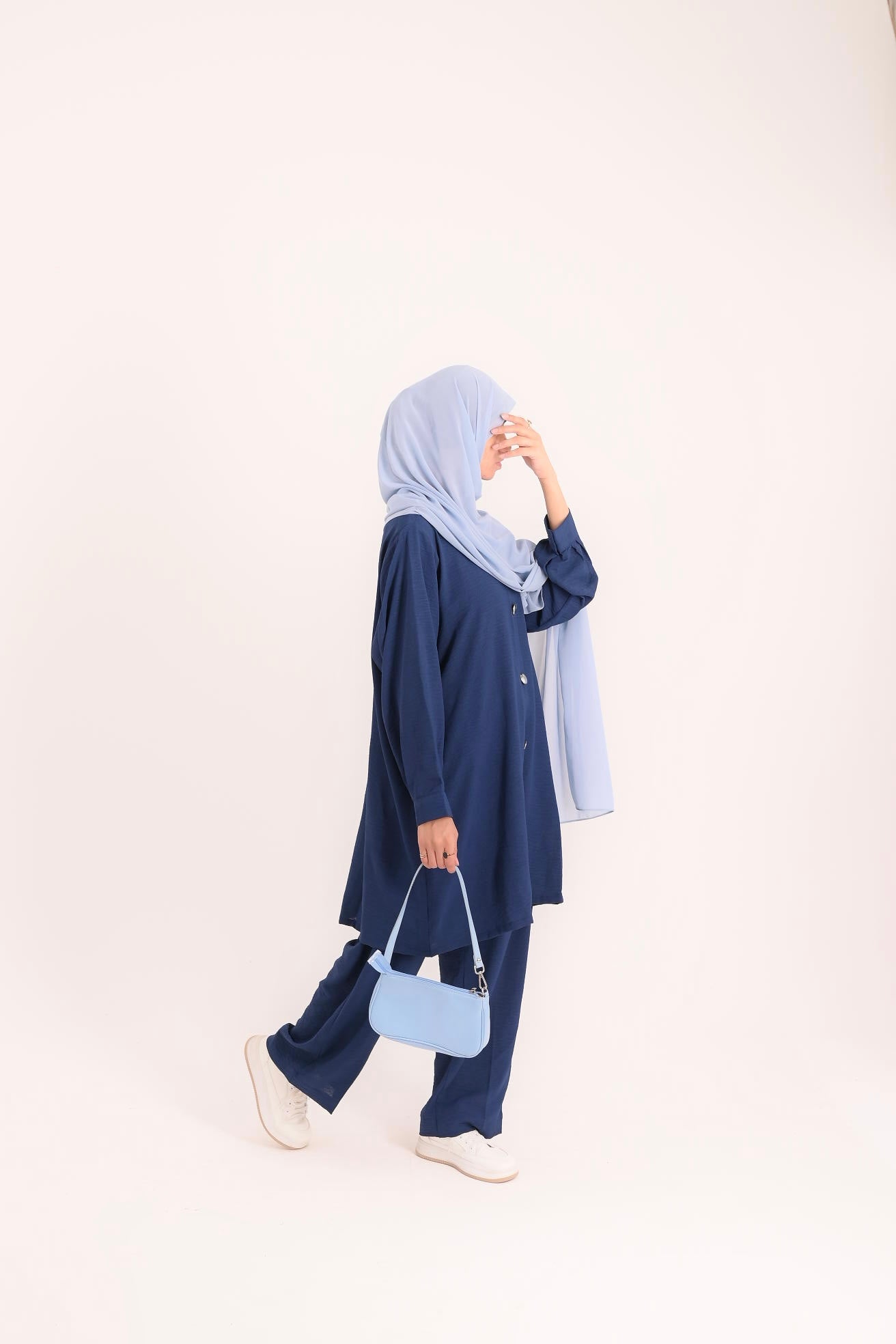 Modest Coord Set- Navy Blue
