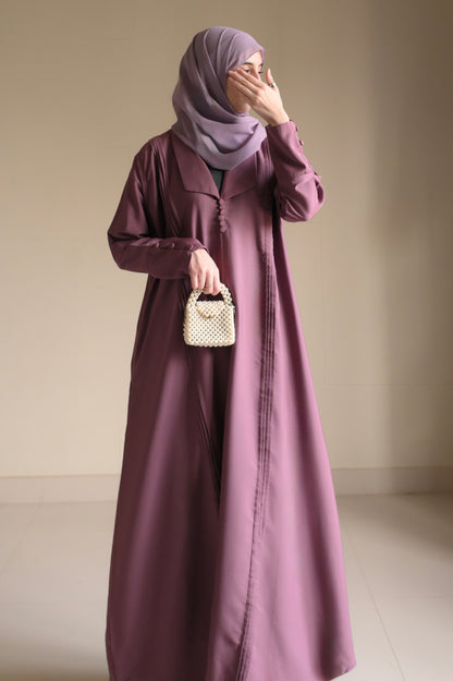 Lilac Harmony-Coat Abaya