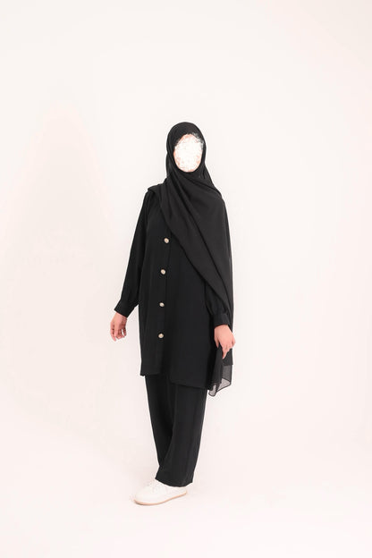 Modest Coord Set- Timeless Black