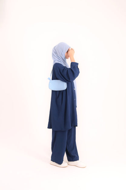 Modest Coord Set- Navy Blue