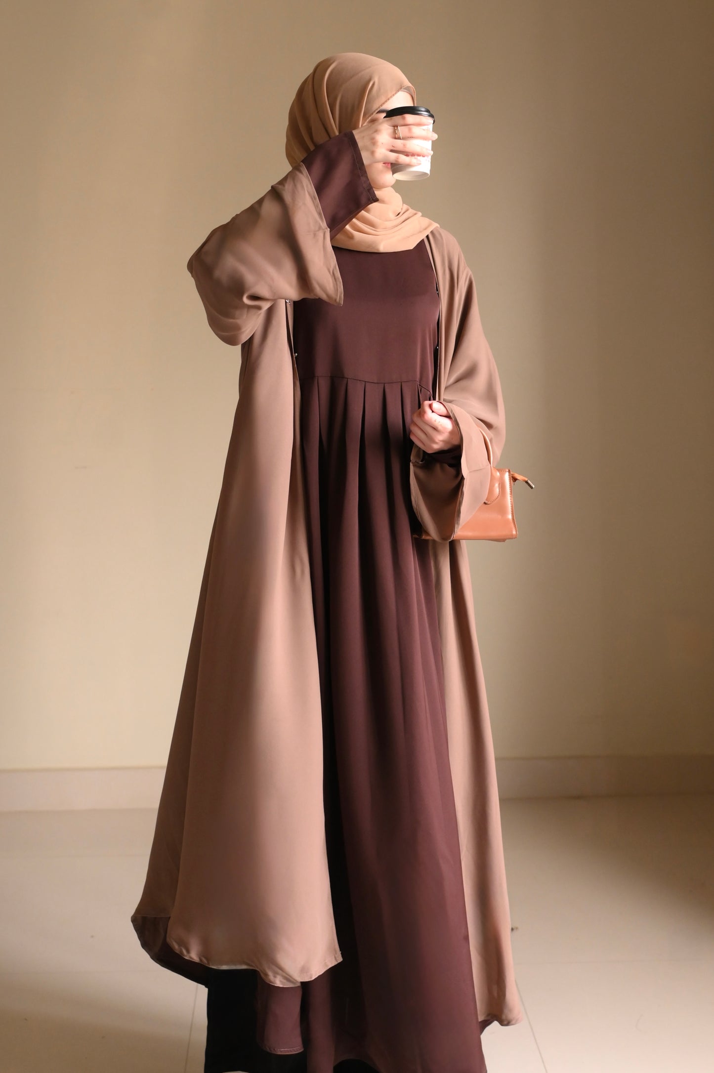 Velvety Brown- Dark Chocolate Maxi Abaya