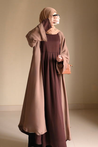Velvety Brown- Dark Chocolate Maxi Abaya