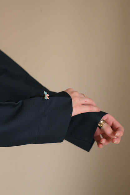 Opulent Waves - Teal Romantic Nida Abaya