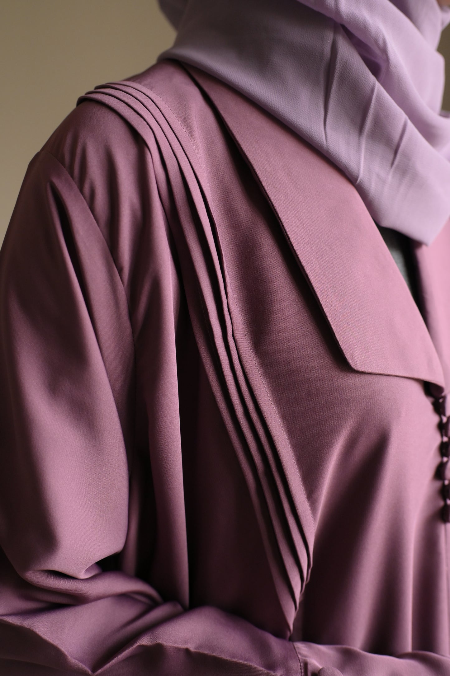Lilac Harmony-Coat Abaya