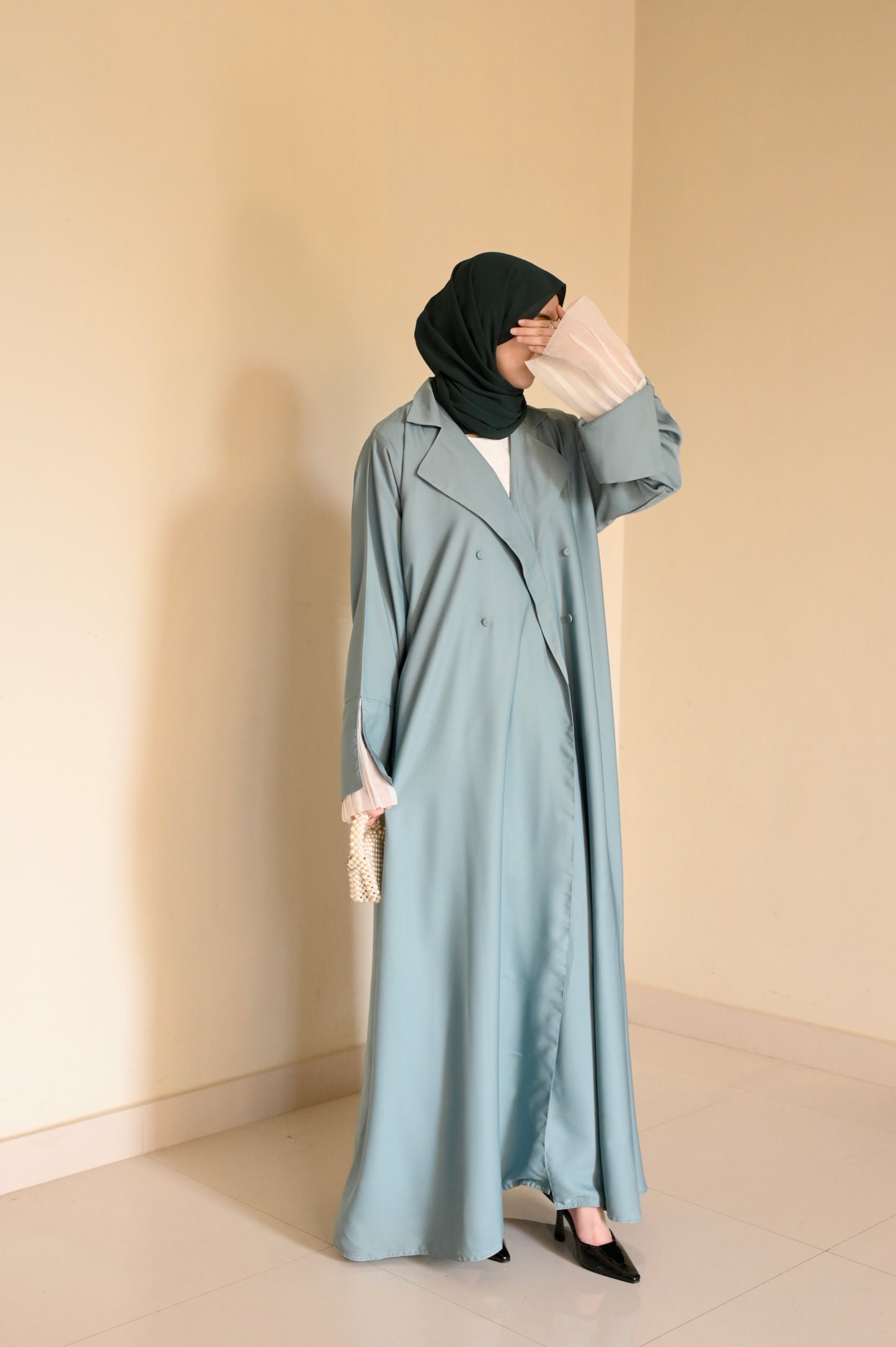 Sea Mist- Coat Style Abaya