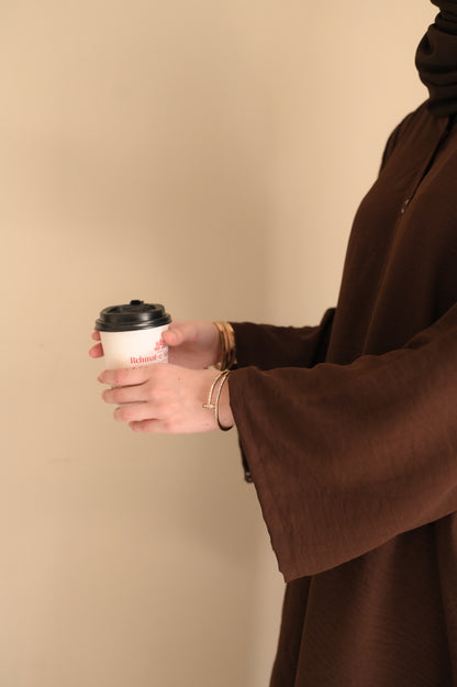 Button Down-Modest Coord Set- Choco