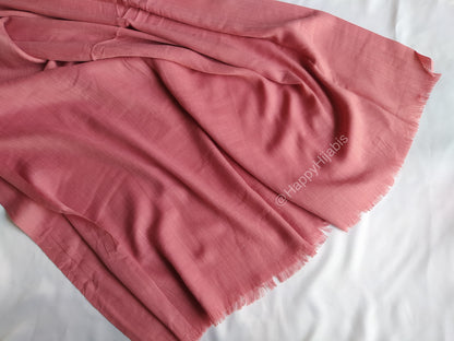 Turkish Lawn Hijabs- Large Size- Brown Pink