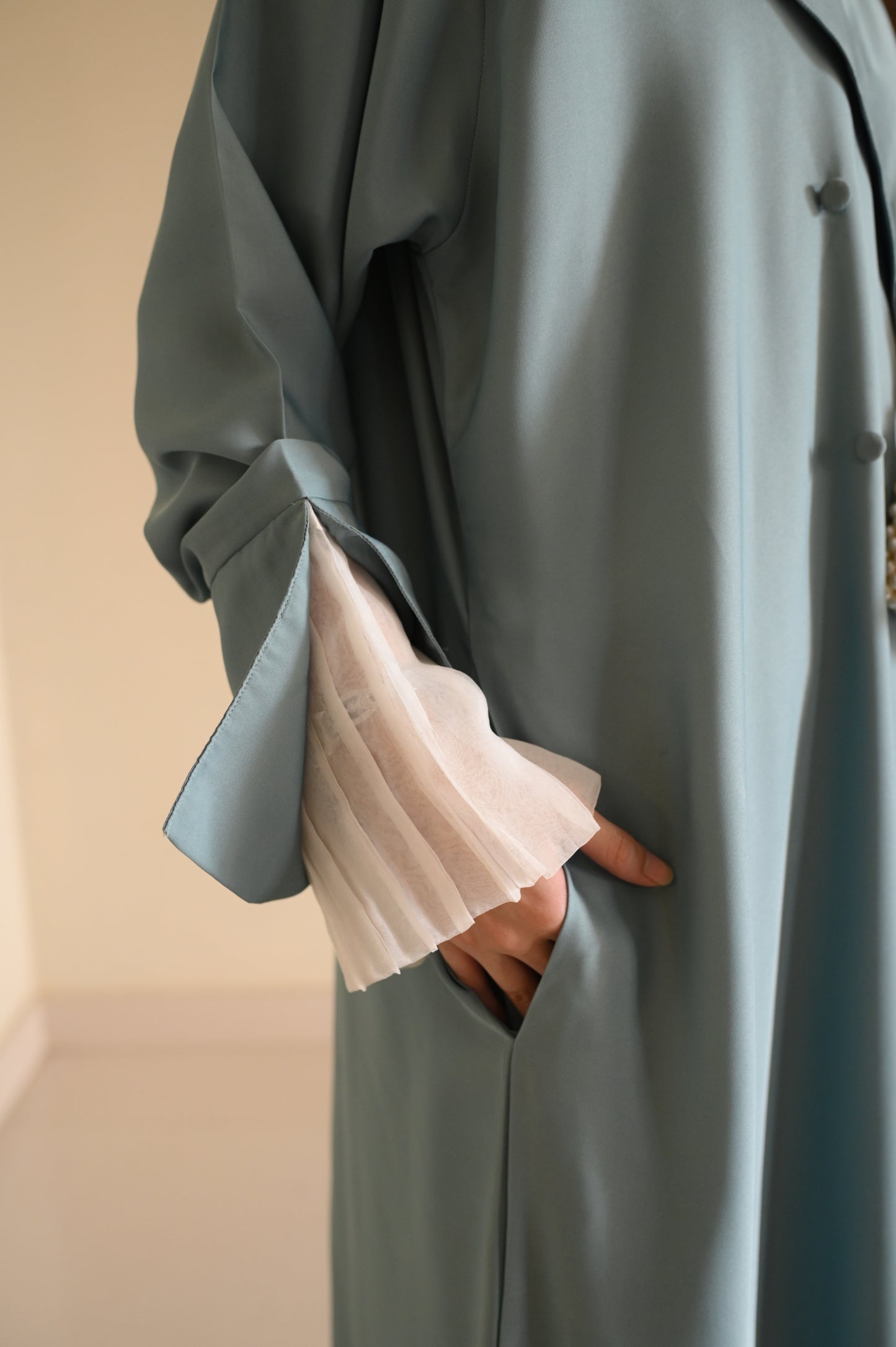 Sea Mist- Coat Style Abaya