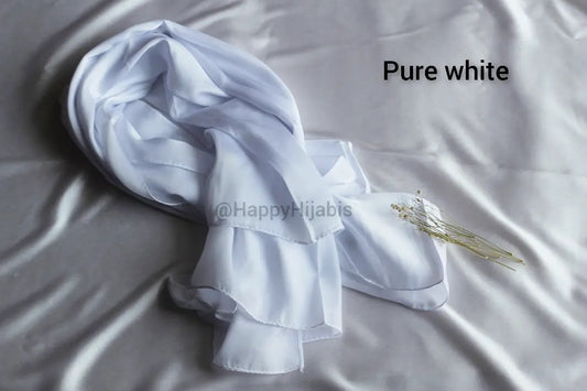 Solid Satan Silk- White