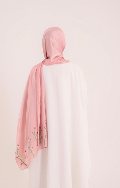 Radiant Swan- White Butterfly Abaya
