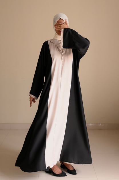 Monochrome Muse Abaya – Premium Nida
