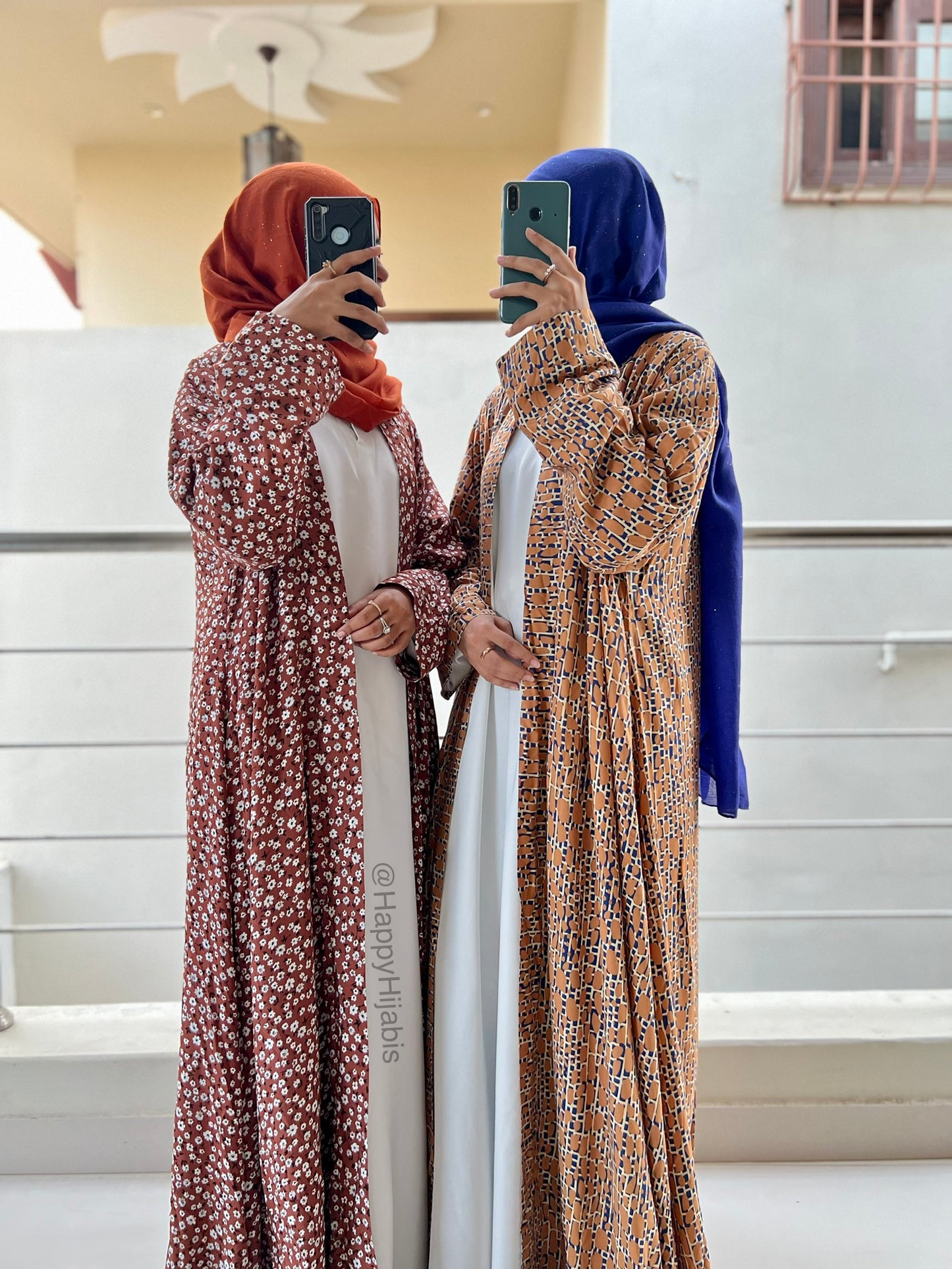 Coffee Blossom-Kimono Abaya (Coat Only)