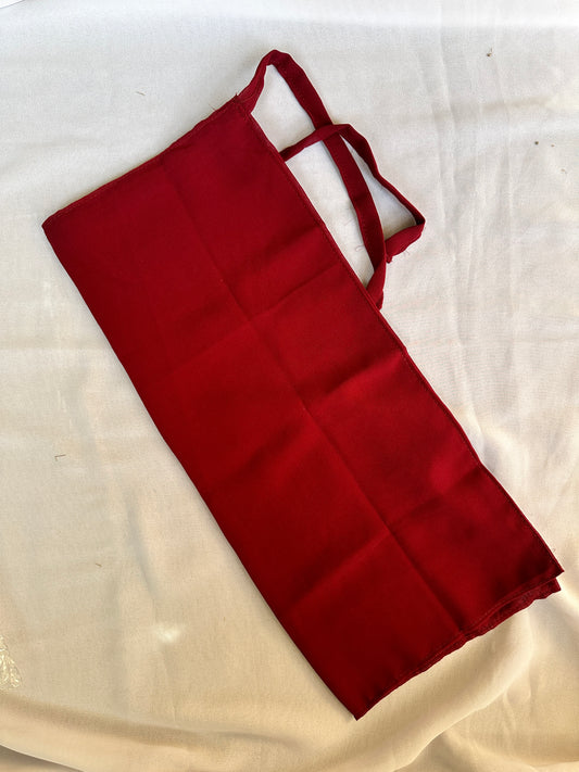 Tie Back Half Niqab- Maroon