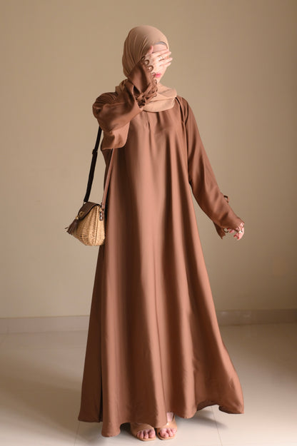 Elysian Bow Sleeve Nida Abaya-Cadbury