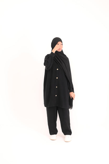 Modest Coord Set- Timeless Black