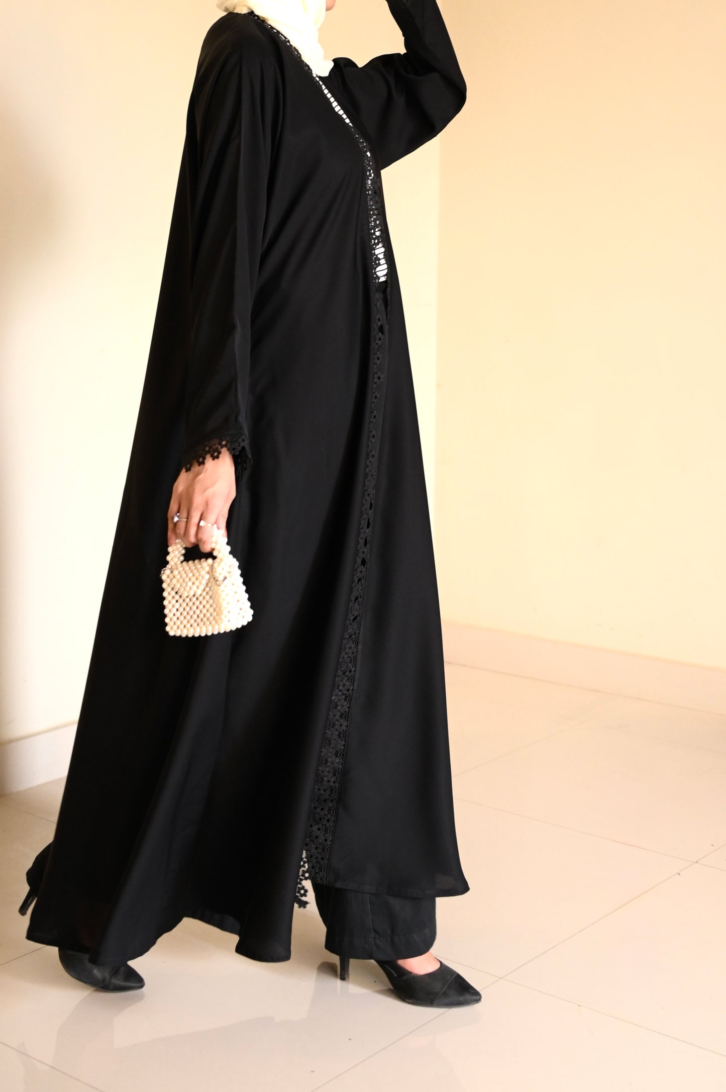 Black Lace Upper- Premium Nida