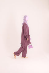 Modest Coord Set- Muave Purple