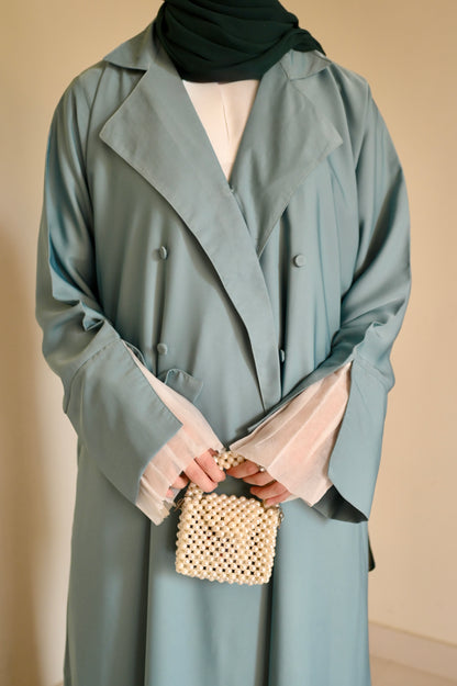Sea Mist- Coat Style Abaya